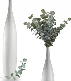 Padlóváza Fehér Magas Kerámia Modern Egyszerű Nagy 70 cm