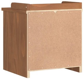 SANDNES tömör fenyőfa előszobapad 45x40x50 cm