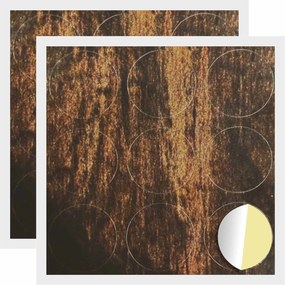 vidaXL Öntapadó csavar borító 2 pcs Öreg fa Ø 20 x 0,5 mm