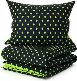 Krepp ágynemű COLAM GREEN POLY zöld Ágyneműhuzat mérete: 70 x 90 cm | 140 x 200 cm
