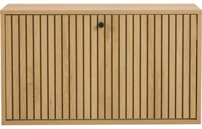 Natúr színű billenő ajtós cipőtartó tölgyfa dekorral 72x43x17 cm Albany – Actona