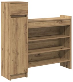 Cipőtartó Kézműves tölgy 100.5x28x100 cm Mérnöki Fa