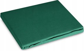 Gumis lepedő 160x200 Basic üvegzöld, egyszínű