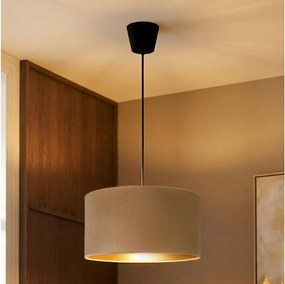 Brilagi - VELVET kábeles függőlámpa 1xE27/60W/230V, átm. 40 cm, bézs/arany