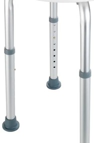 WENKO 1792921100-SECURA ülőke 45,5x45,5 cm fehér/ezüst/szürke