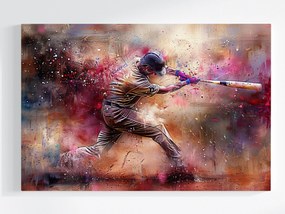 Vászonkép Canvas Baseball Sport Ütés Színes Absztrakt 120x80