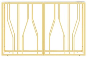 üveg és rozsdamentes acél tálalóasztal 110x30x70 cm