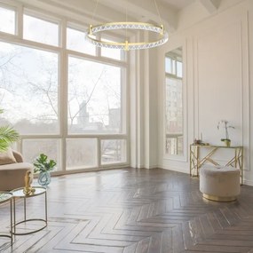 LED Csillár zsinóron ELEGANCE LED/36W/230V átm. 60 cm arany