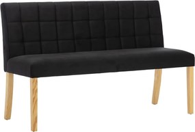 vidaXL fekete bársony pad 140 cm