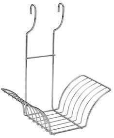 Függő krómozott acél fedőtartó Lonardo – Metaltex