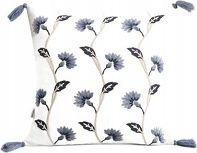 Candela pamut párnahuzat hímzett mintával 45x45 cm Homla