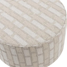 Bézs zsenília puff Sarli – WOOOD