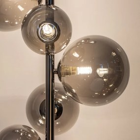 BRILAGI - LED állólámpa MILLA 7xG9/3W/230V fekete króm/füstszínű