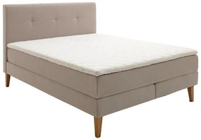 Bézs boxspring ágy 160x200 cm Stockholm – Meise Möbel