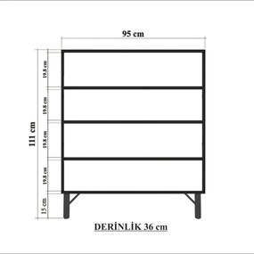 Multilüx konyhaszekrény, 95 cm – TR869VEL4525
