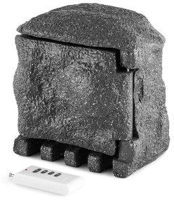 Power Rock Remote, sötétszürke, kerti csatlakozó aljzat, 4-es elosztó, 1,5 m, távirányító, szikla