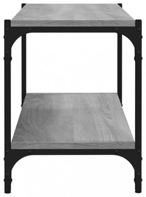 szürke sonoma színű szerelt fa és acél TV-szekrény 80x33x41 cm