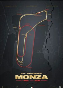 Művészeti nyomat Monza Circuit - Track Evolution - 100th Anniversary, Automobilist