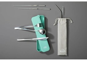 Ezüstszínű rozsdamentes acél evőeszköz készlet 6 db-os Mimo – Premier Housewares