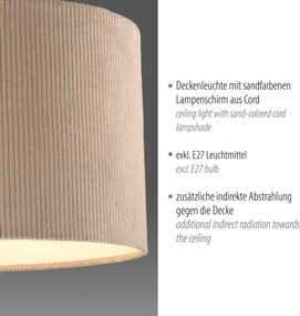 Paul Neuhaus modern mennyezeti lámpa green duro bézs pln14891-39