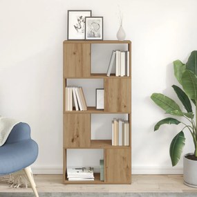 TV állvány Kézműves tölgy Műgyanta fa 60 cm x 24 cm x 124 cm