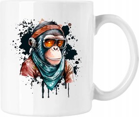 Bögre Majom Színes Divatos 5 Fehér 330ml