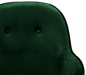 sötétzöld bársony hintaszék