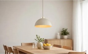 Brilagi - Kábelcsillár MOON 1xE27/60W/230V Ø 30 cm bézs/arany