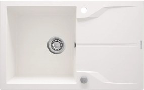 Deante Andante Flush gránit mosogató 78x49 cm fehér ZQN_A11F