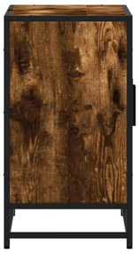 füstös tölgy szerelt fa fürdőszobai mosdószekrény 90x33x60 cm