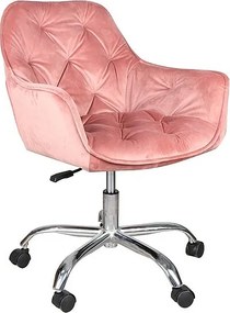 Irodai szék Q-190 VELVET, óarany rózsaszínű