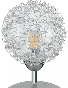 mennyezeti lámpa dróthálós burákkal 5 db G9 LED-lámpával