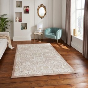 Krémszínű szőnyeg 120x170 cm Damask Bronze – Think Rugs