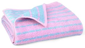 Kék-rózsaszín frottír bambuszkeverék törölköző 50x100 cm Nuance – JUNA