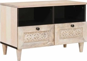 vidaXL TV egységek fiókkal polcokkal Fehér 70 x 33 x 46 cm Faanyag