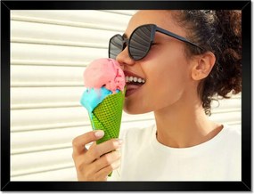 Poszterek keretben 40x30 Színes fagylalt