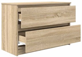 sonoma tölgy színű szerelt fa TV-szekrény 80x35x54 cm