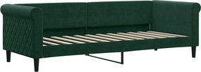 vidaXL sötétzöld bársony kanapéágy 80 x 200 cm