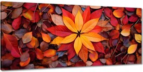 Vászonkép 150x70 Őszi színes levelek