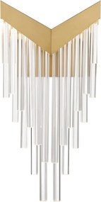 Quintiesse glamour modern fali lámpa vivien átlátszó csiszolt arany elsqn-vivien-1w-bg