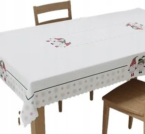 Abrosz 110x160 Karácsonyi Vízálló Gnóm Rózsaszín-szürke