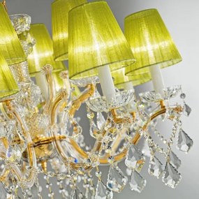 Kolarz 3149.88.3.KoT - MARIA LOUISE kristály csillár 8xE14/40W/230V 24K arany