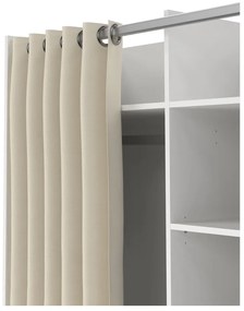 Fehér-bézs ruhásszekrény 100x160 cm Kit – Tvilum
