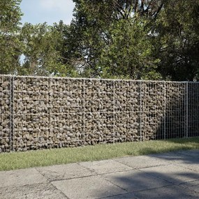 horganyzott vas gabion kosár fedéllel 300 x 50 x 100 cm