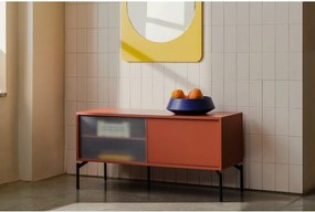 Terrakotta színű TV-állvány 116x55x42 cm Met Mini – noo.ma
