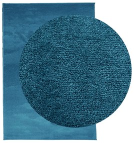 OVIEDO türkiz rövid szálú szőnyeg 140 x 200 cm