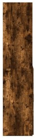 füstös tölgy színű szerelt fa magasszekrény 80 x 42,5 x 185 cm