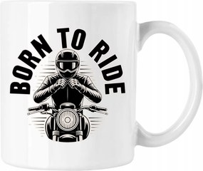 Bike bögre motorkerékpár born to ride 1 Fehér 330ml