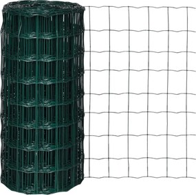 vidaXL Euro Fence zöld acélkerítés 10 x 0,8 m