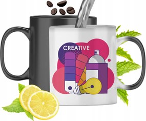 Mágikus Bögre Grafika Színváltó Nyomtatott Fényképpel